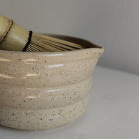 BEIGE FRECKLE MATCHA BOWL
