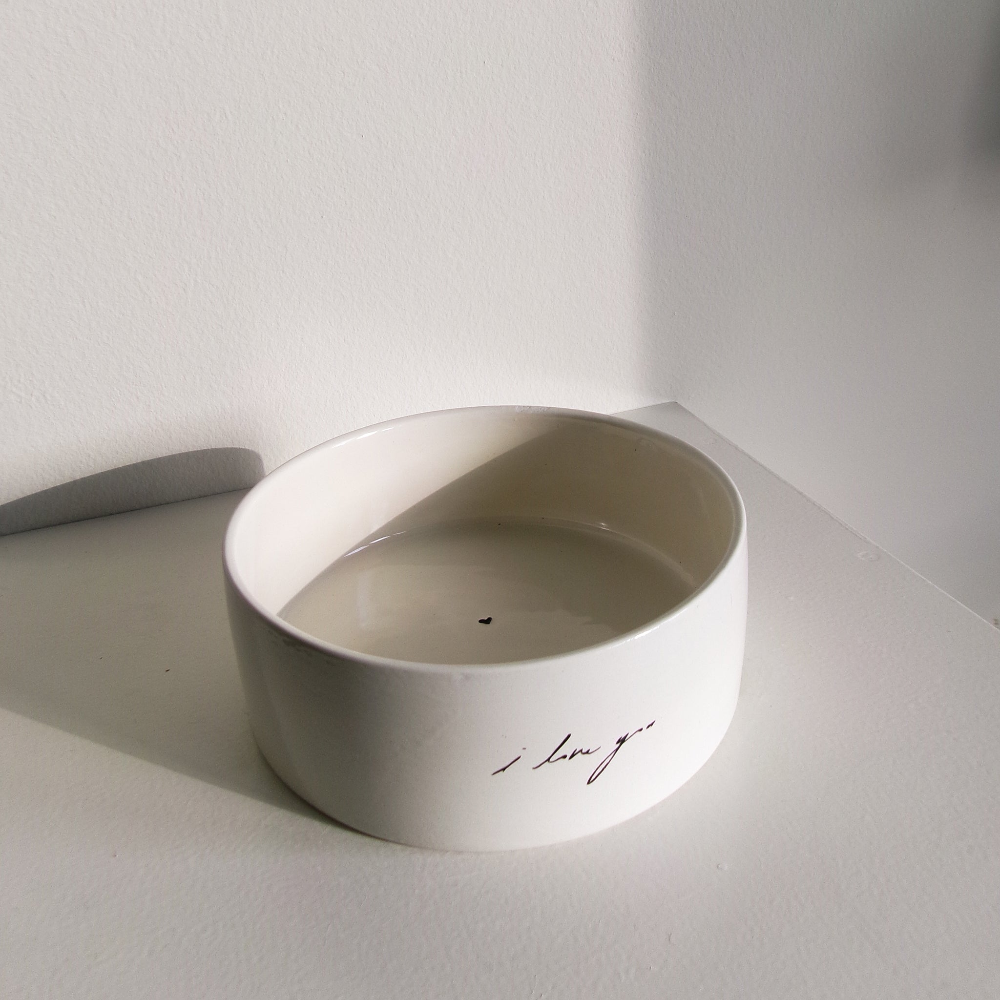 I LOVE YOU PET BOWL