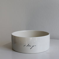 I LOVE YOU PET BOWL