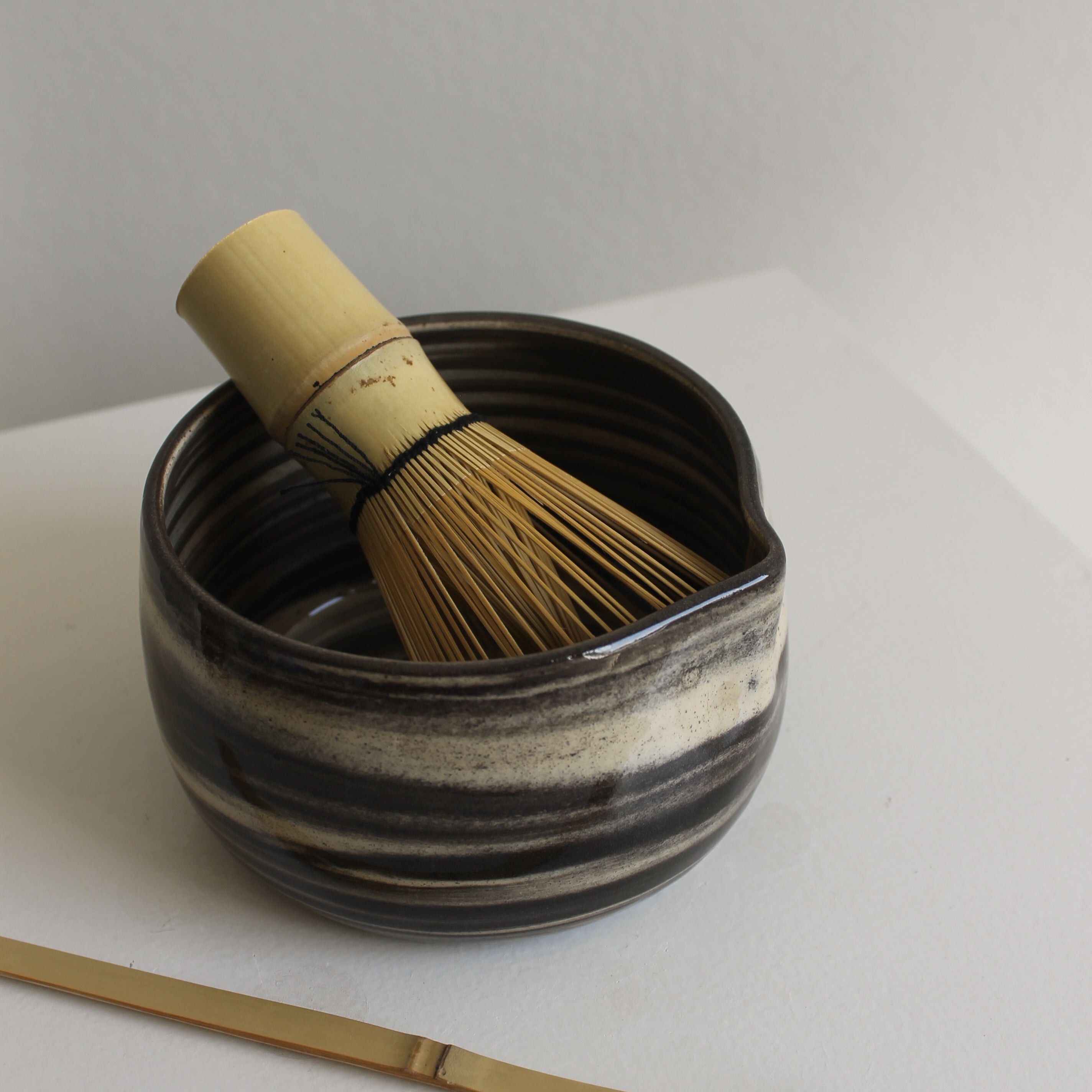 ZWARTE MARBLE MATCHA BOWL